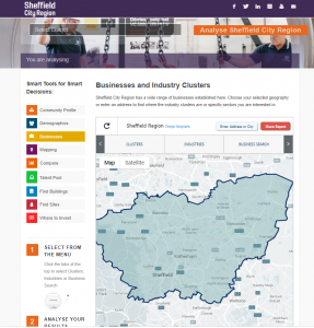 Locate in South Yorkshire tool