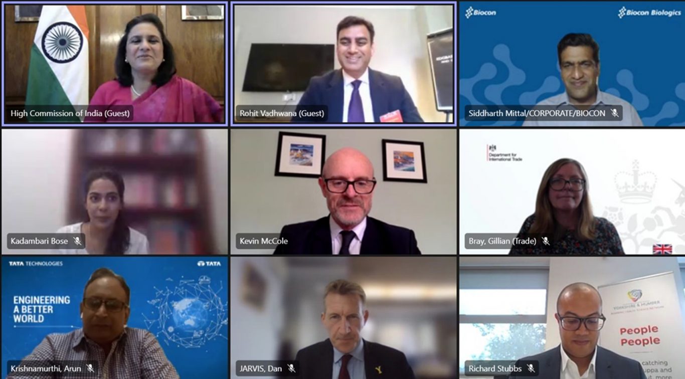 Video conference with Indian investors