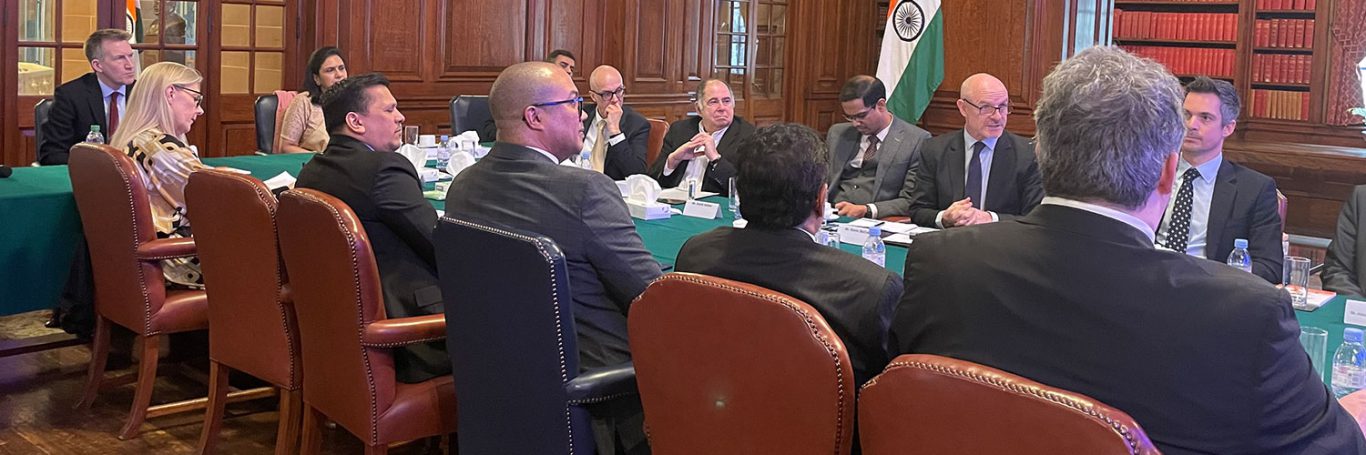 Round table discussion with Mayor and UK high commissioner of India