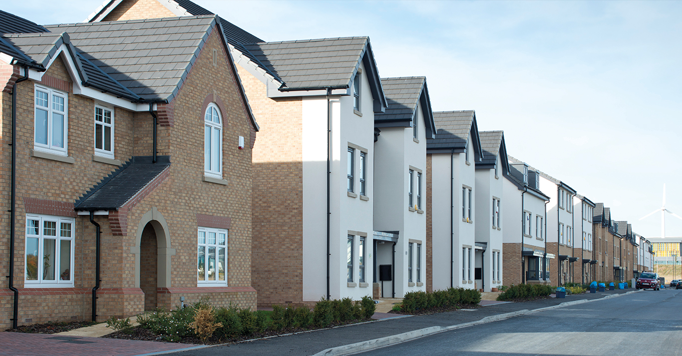 Image shows residential development in Sheffield region.