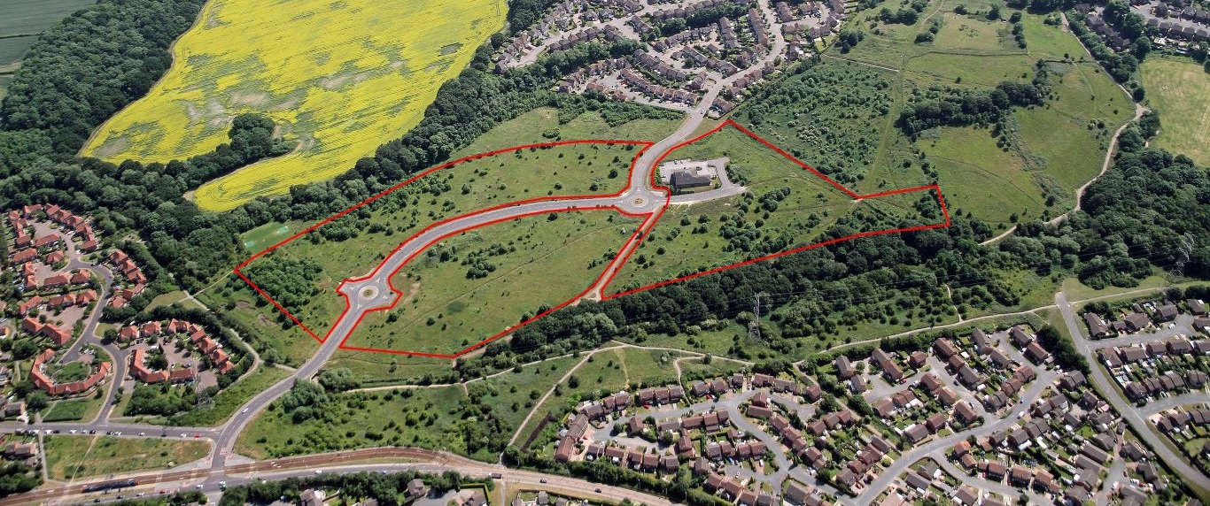 aerial view of area of OWLTHORPE SITE C, MOORTHORPE GATE