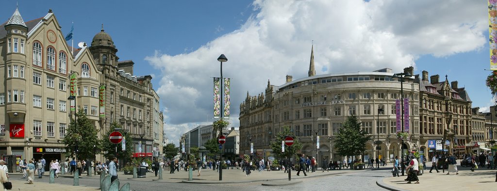 Front view of Yorkshire Bank in Sheffield
