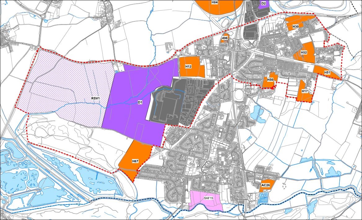 map of M1 Junction 36 Goldthorpe