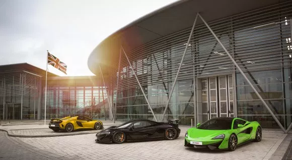 Image of McLaren showroom.