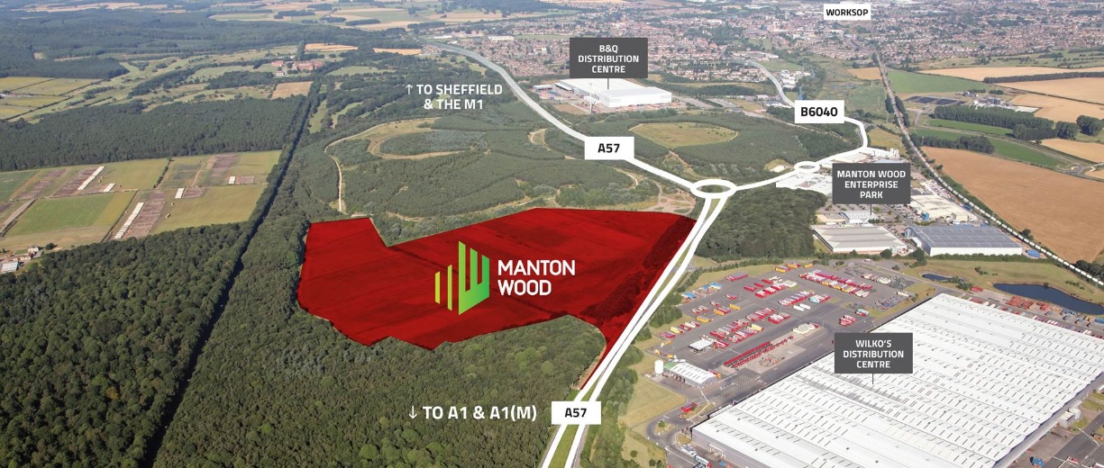 map of MANTON WOOD DISTRIBUTION PARK