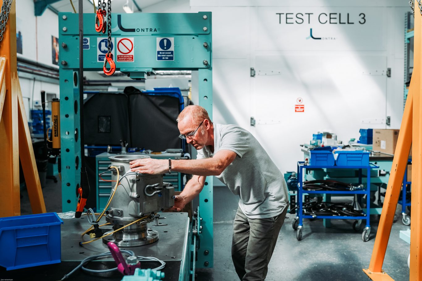 View of working within Lontra